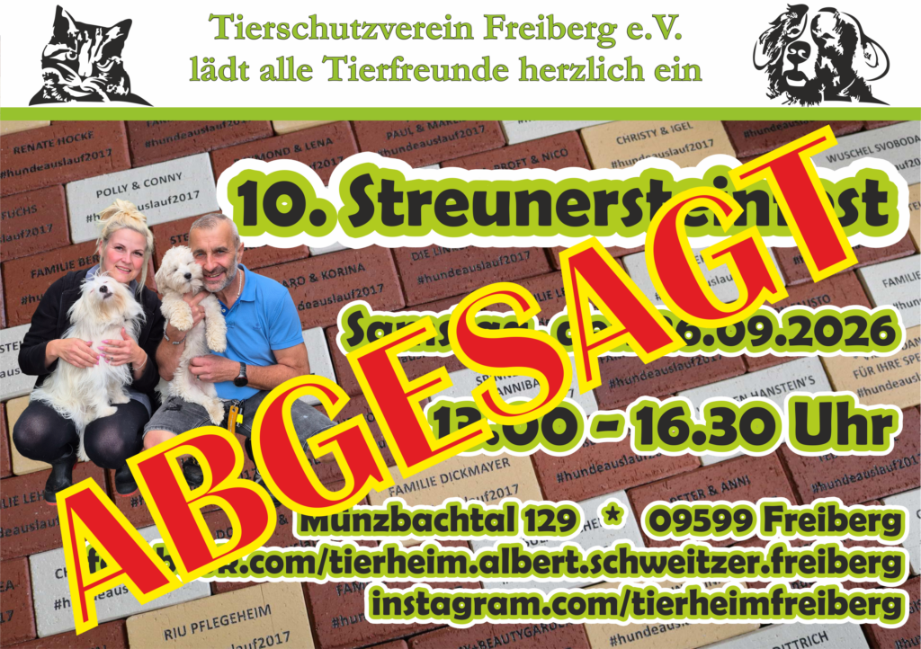 Streunersteinfest abgesagt
